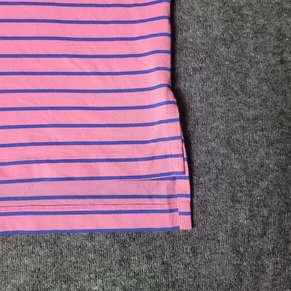 Polo Golf Ralph Lauren Men's Shirt SizeXL Pink Striped Performance Short Sleeve - Picture 7 of 9